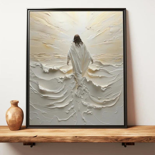 Jesus Walking on the White Sea