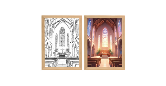 From Blueprint to Sacred Light: The Church's Transformation